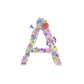 Letter A wildflowers print