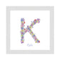 Letter K wildflowers print