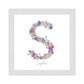 Letter S wildflowers print