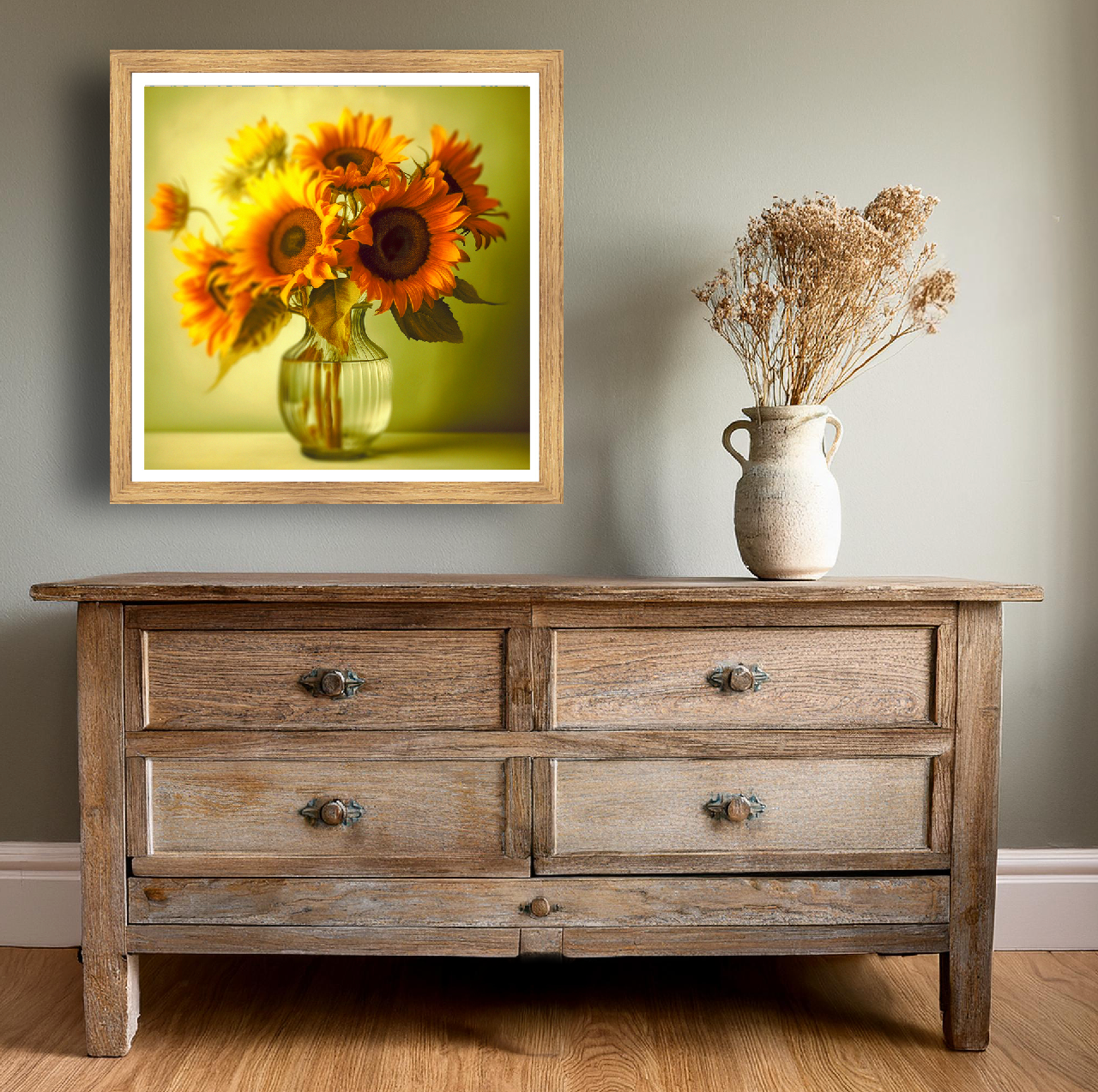 Sunny Sunflowers print