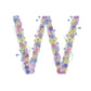 Letter W wildflowers print